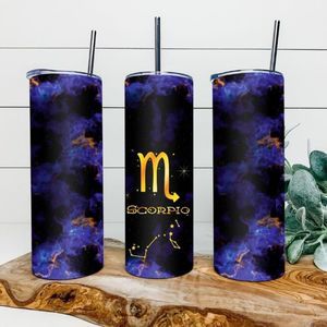 Custom 20oz Scorpio zodiac tumbler!